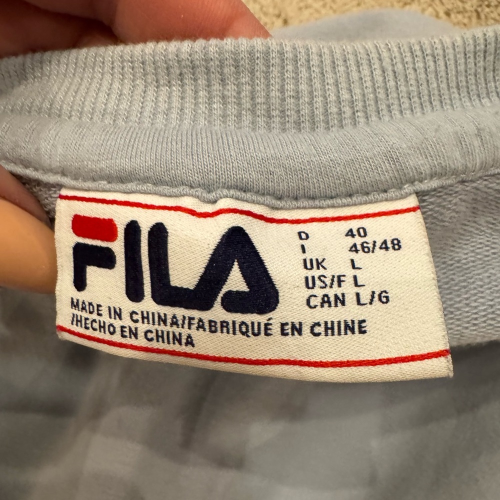 Fila Women’s Soft Blue Crewneck Sweatshirts - Picture 11 of 11